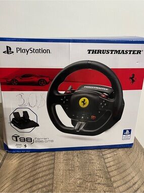 Thrustmaster T98 Ferrari 296 GTB Racing Wheel & Pedal Set Playstation 4/5 & PC